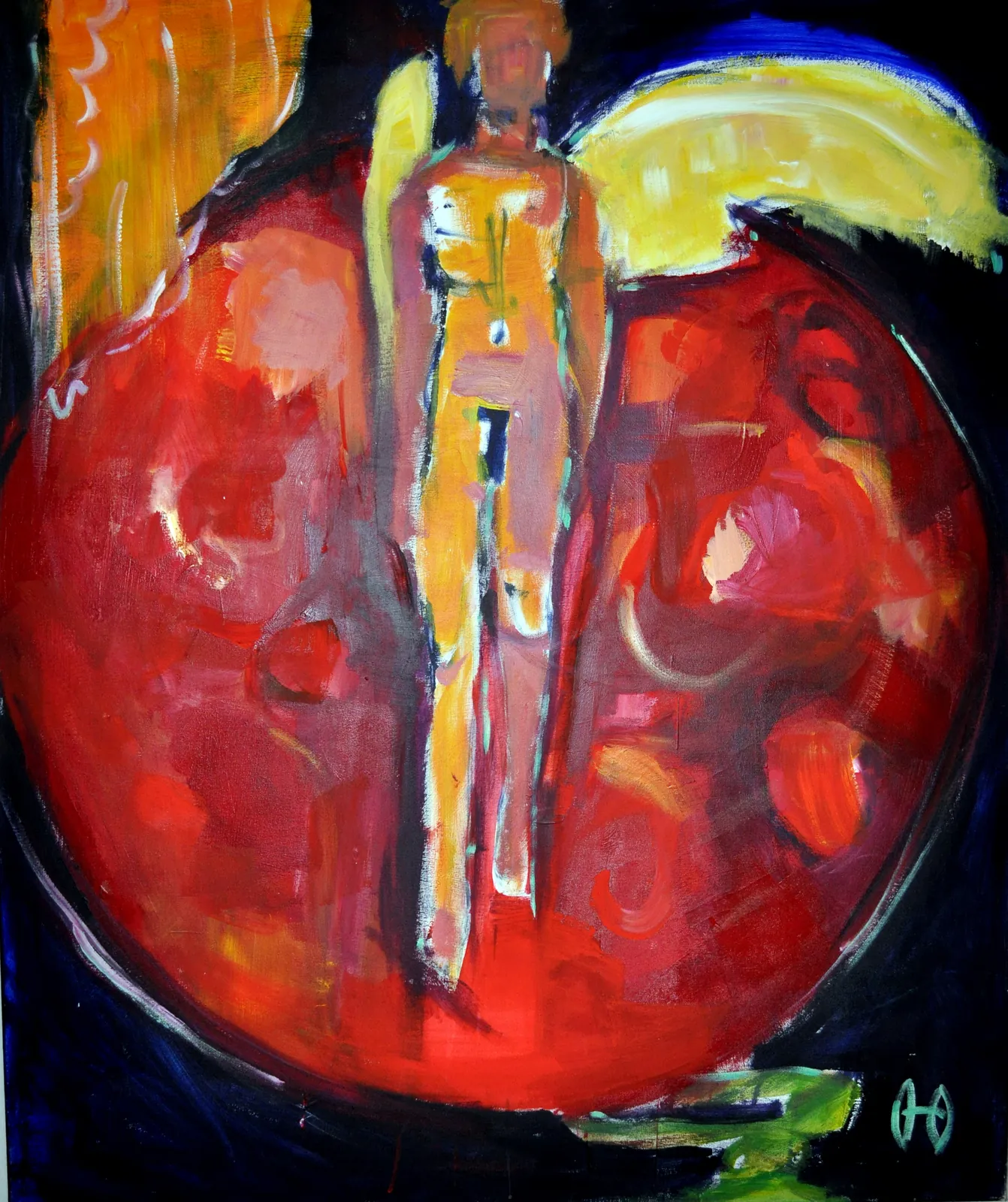 Angel 2 – Acrylic on canvas, 120 × 80 × 2 cm – Susanne Rikus