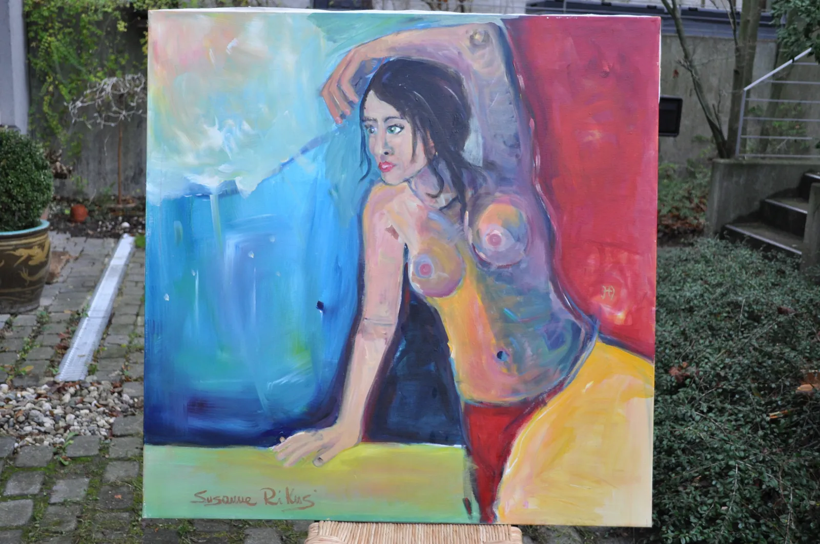 Beauty – Acrylic on canvas, 100 × 100 × 2 cm – Susanne Rikus