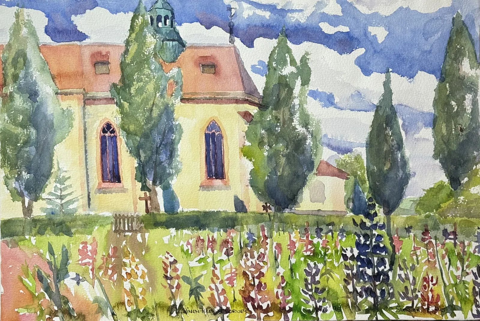 Corvey 14 – Aquarell auf Papier – Susanne Rikus