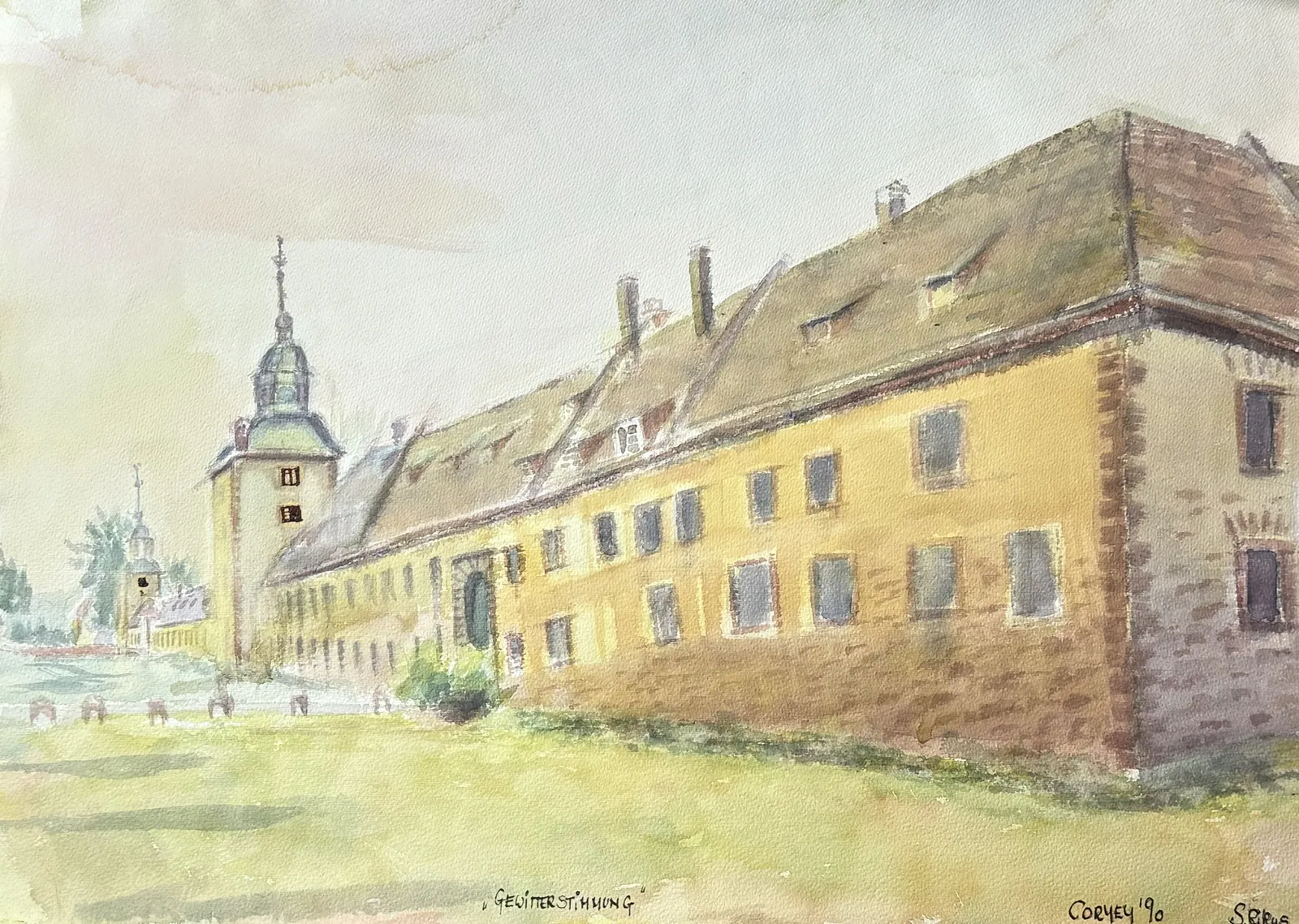 Corvey 17 – Aquarell auf Papier – Susanne Rikus
