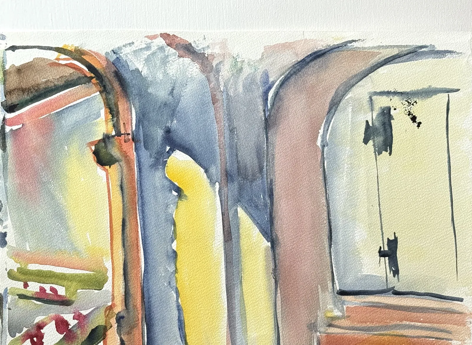 Corvey 19 – Aquarell auf Papier – Susanne Rikus
