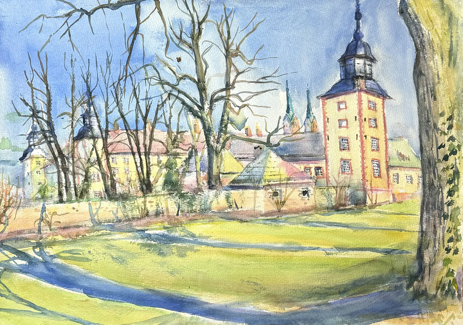 Corvey 24 – Aquarell auf Papier – Susanne Rikus