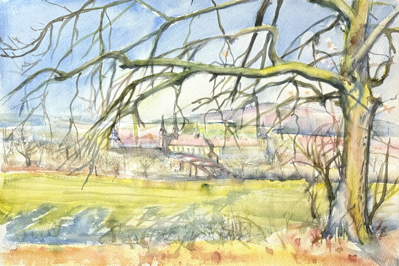 Corvey 27 – Aquarell auf Papier – Susanne Rikus