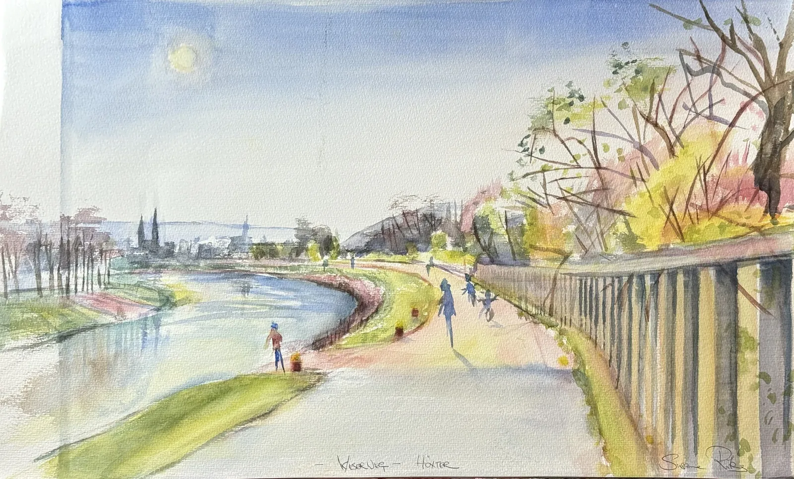 Corvey 28 – Aquarell auf Papier – Susanne Rikus