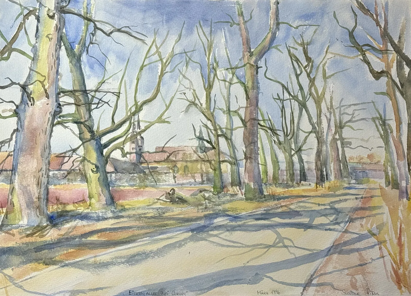 Corvey 5 – Aquarell auf Papier – Susanne Rikus
