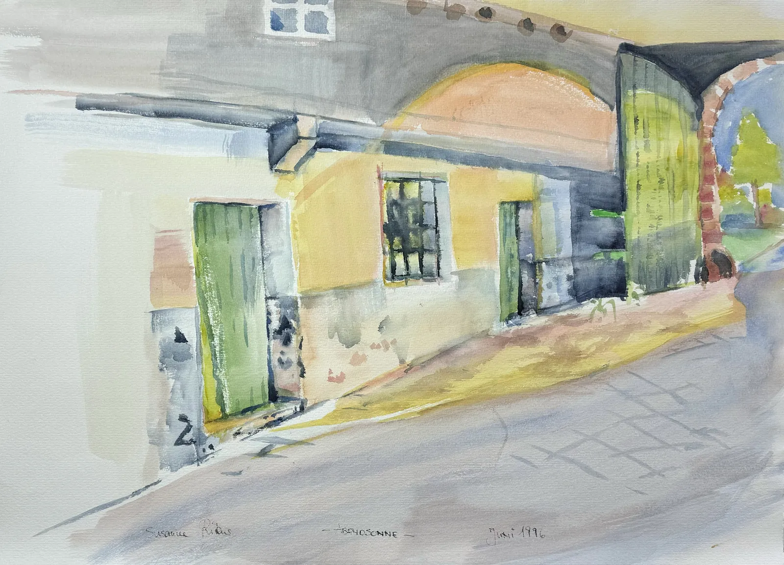 Corvey 6 – Aquarell auf Papier – Susanne Rikus