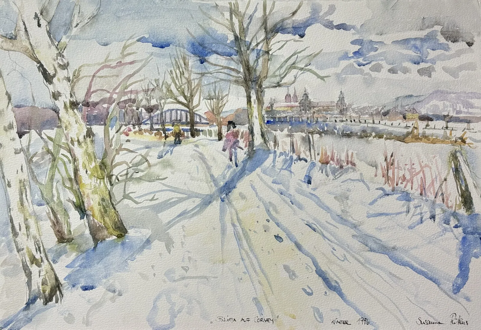 Corvey 8 – Aquarell auf Papier – Susanne Rikus