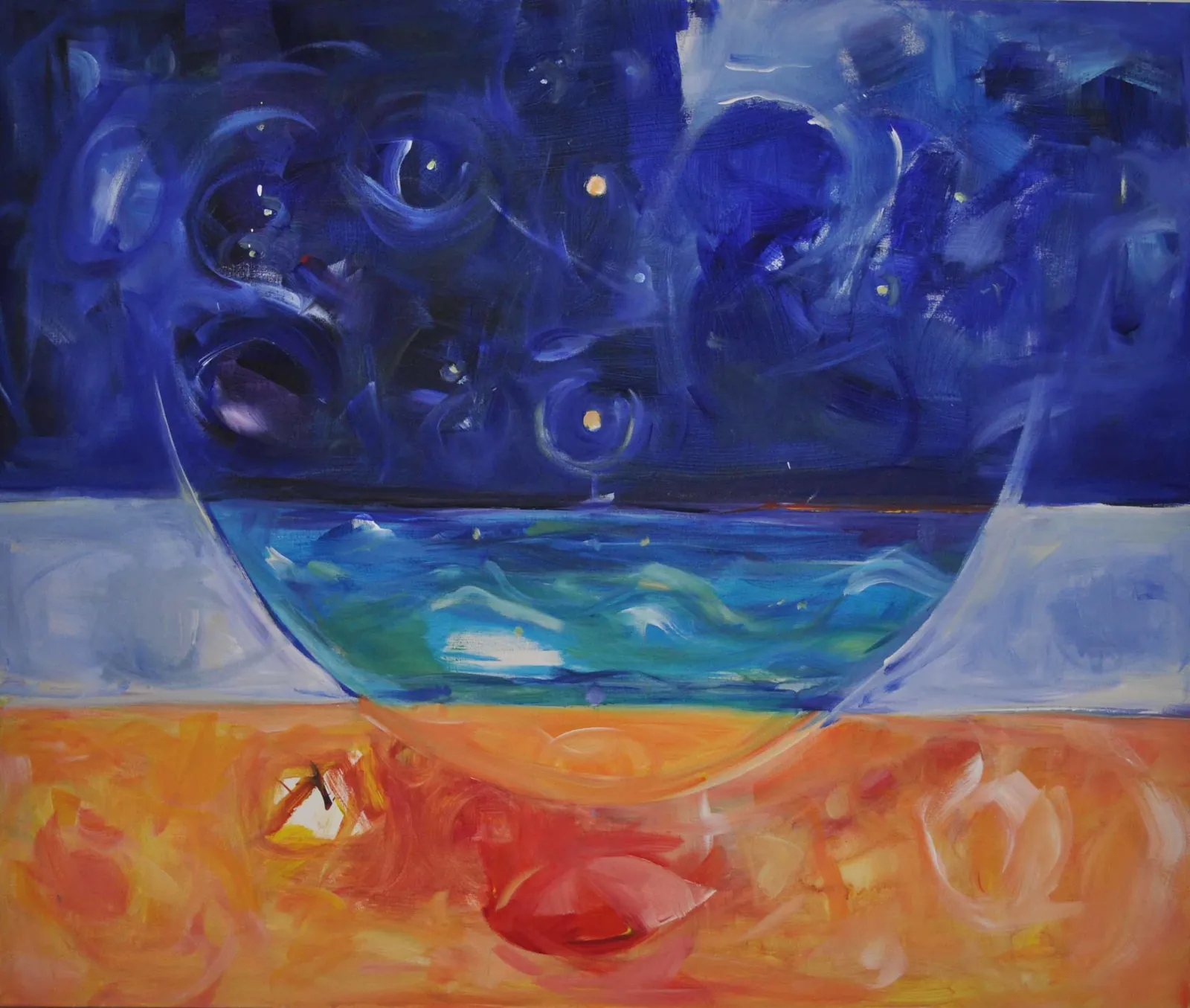 Cosmic Experience – Acrylic on canvas, 100 × 150 × 2 cm – Susanne Rikus