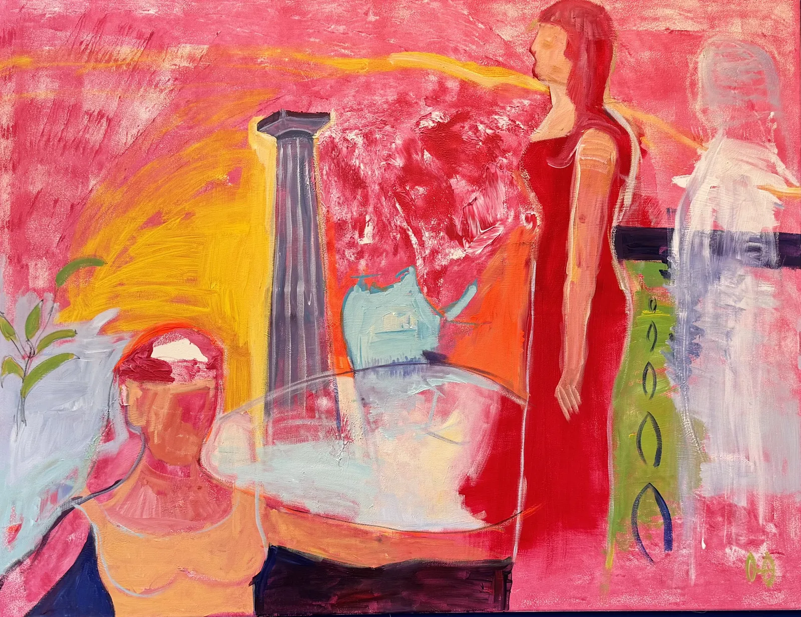 Female Impulse – Acrylic on canvas, 100 × 120 × 2 cm – Susanne Rikus
