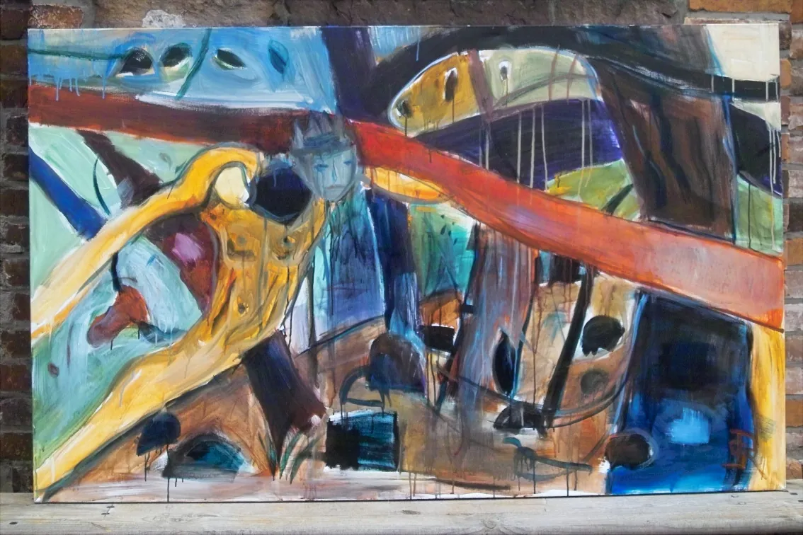 Hawaii – Acrylic on canvas, 100 × 150 × 2 cm – Susanne Rikus