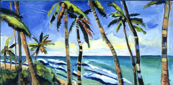 Hawaiian islands-Coco palms – Susanne Rikus
