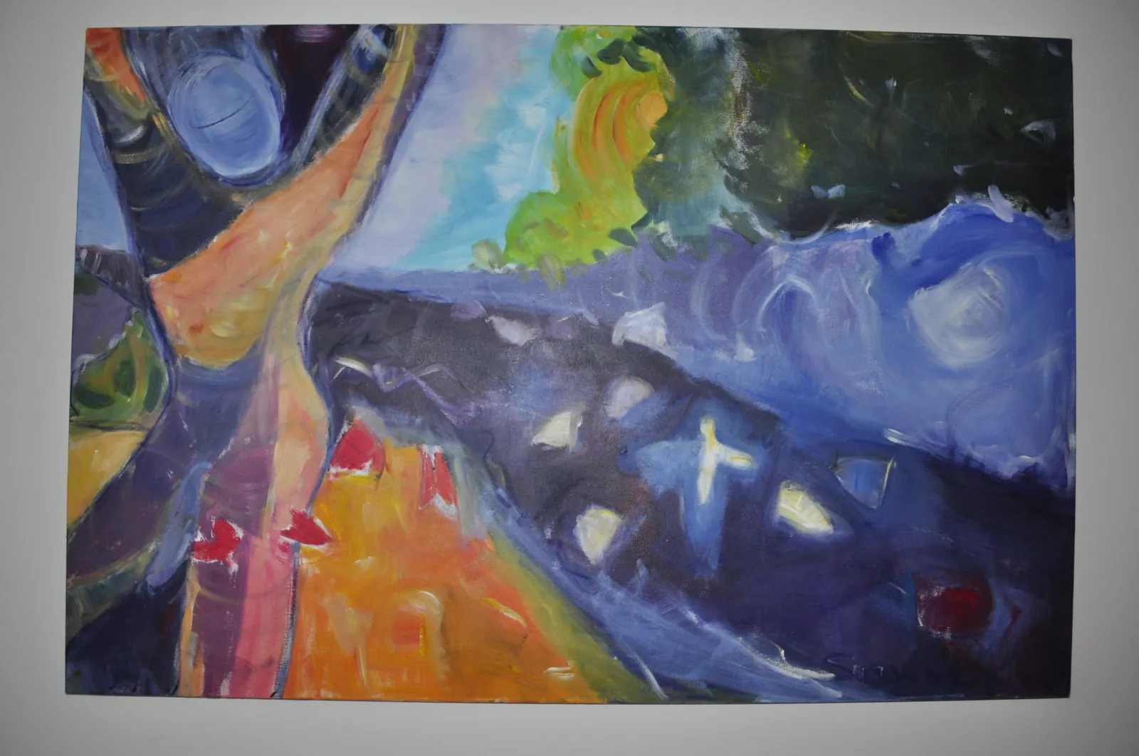 Hawaiian Landscape 2 – Acrylic on canvas, 100 × 150 × 2 cm – Susanne Rikus