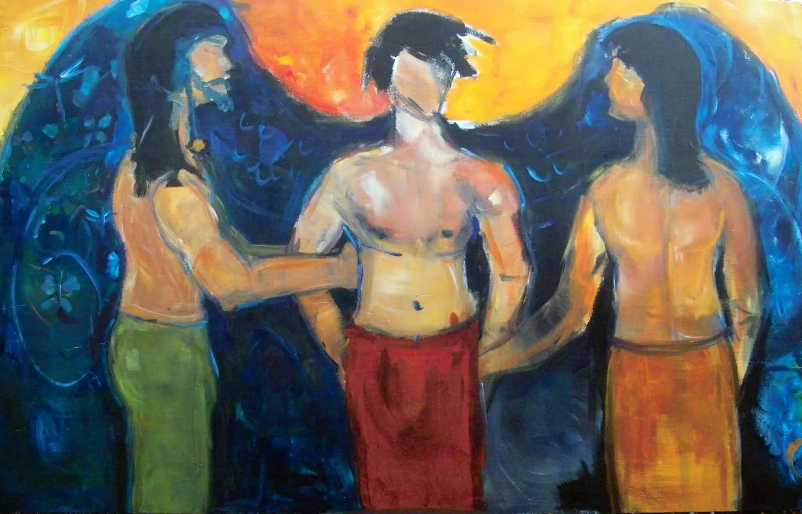 Initiation – Acrylic on board, 150 × 240 cm – Susanne Rikus