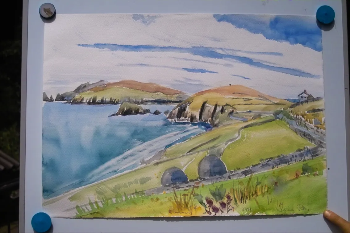 Ireland – Watercolor on paper, 40 × 50 cm – Susanne Rikus