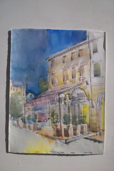 Italienisches Cafe in der Nacht-Italy 3 – Susanne Rikus