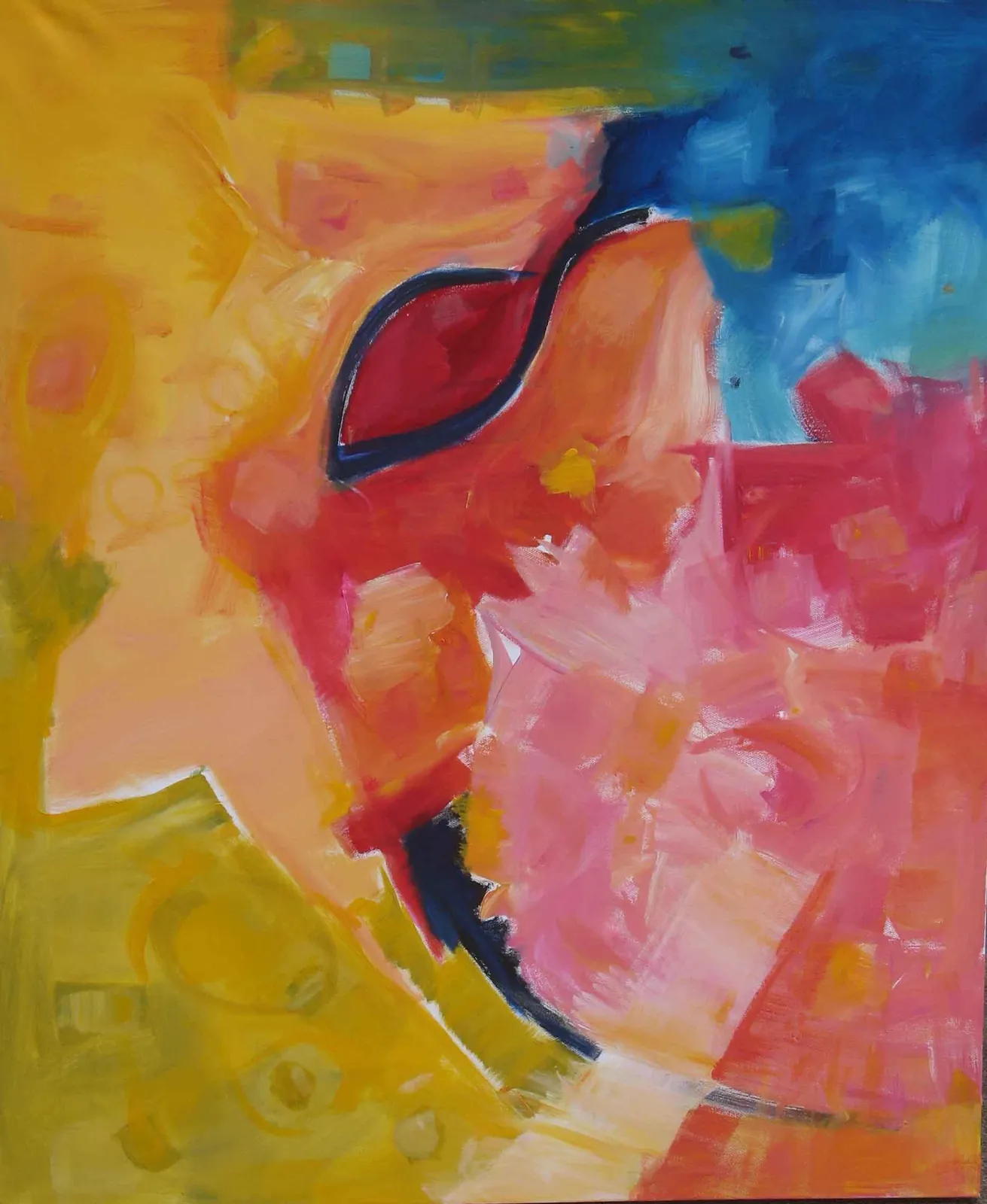 Key of balance – Acrylic on canvas, 120 × 80 × 3 cm – Susanne Rikus