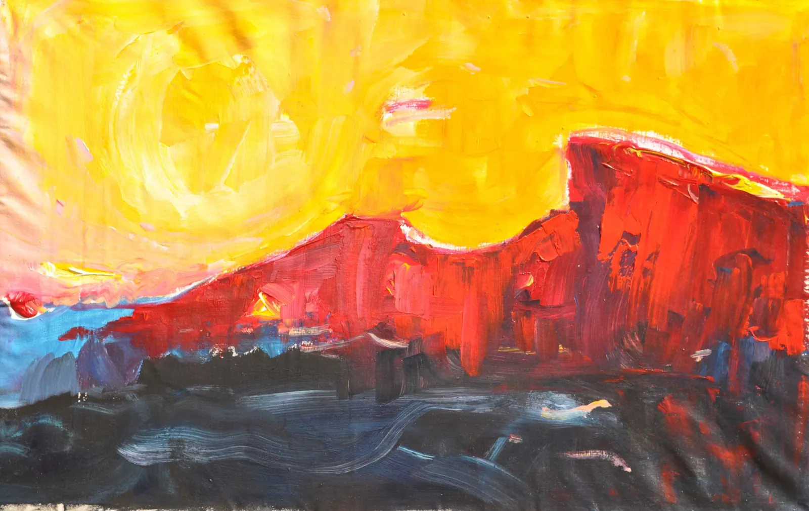 Life-Change-Teneriffa – Acrylic on canvas, 60 × 80 × 2 cm – Susanne Rikus