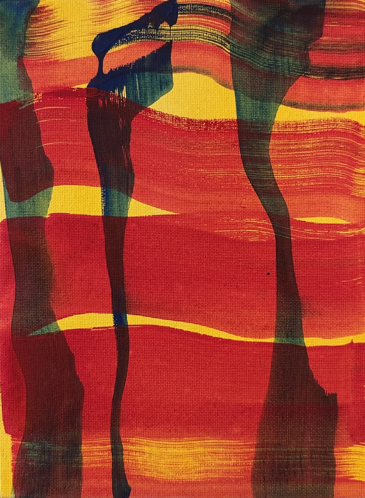 Lovesong – Gouache on canvas, 24 × 18 cm – Susanne Rikus