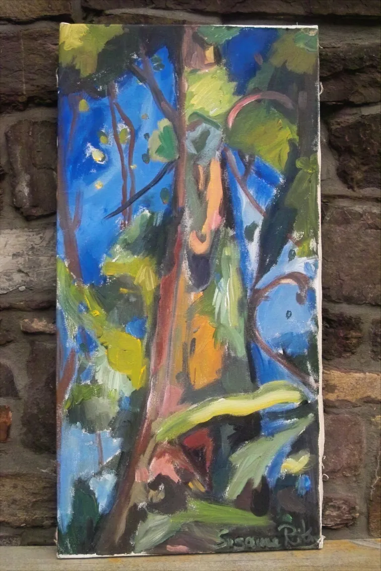 Nature-Canada – Acrylic on canvas, 80 × 40 × 2 cm – Susanne Rikus