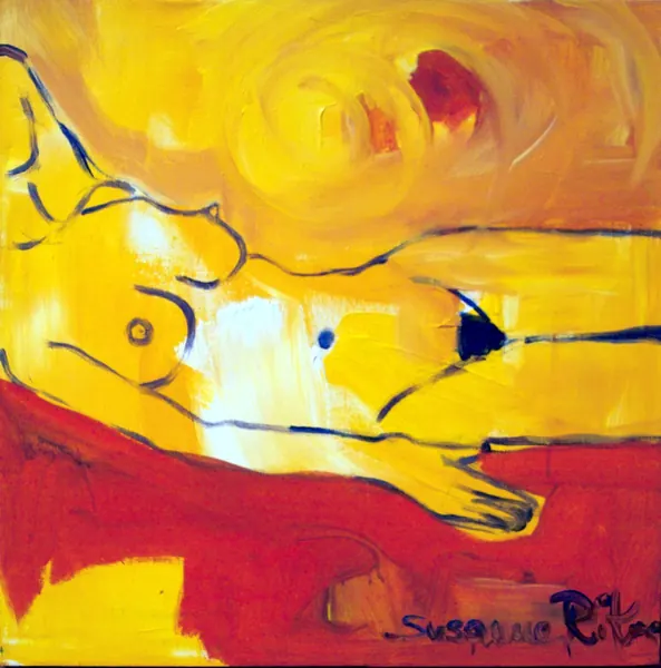Nude in orange – Susanne Rikus