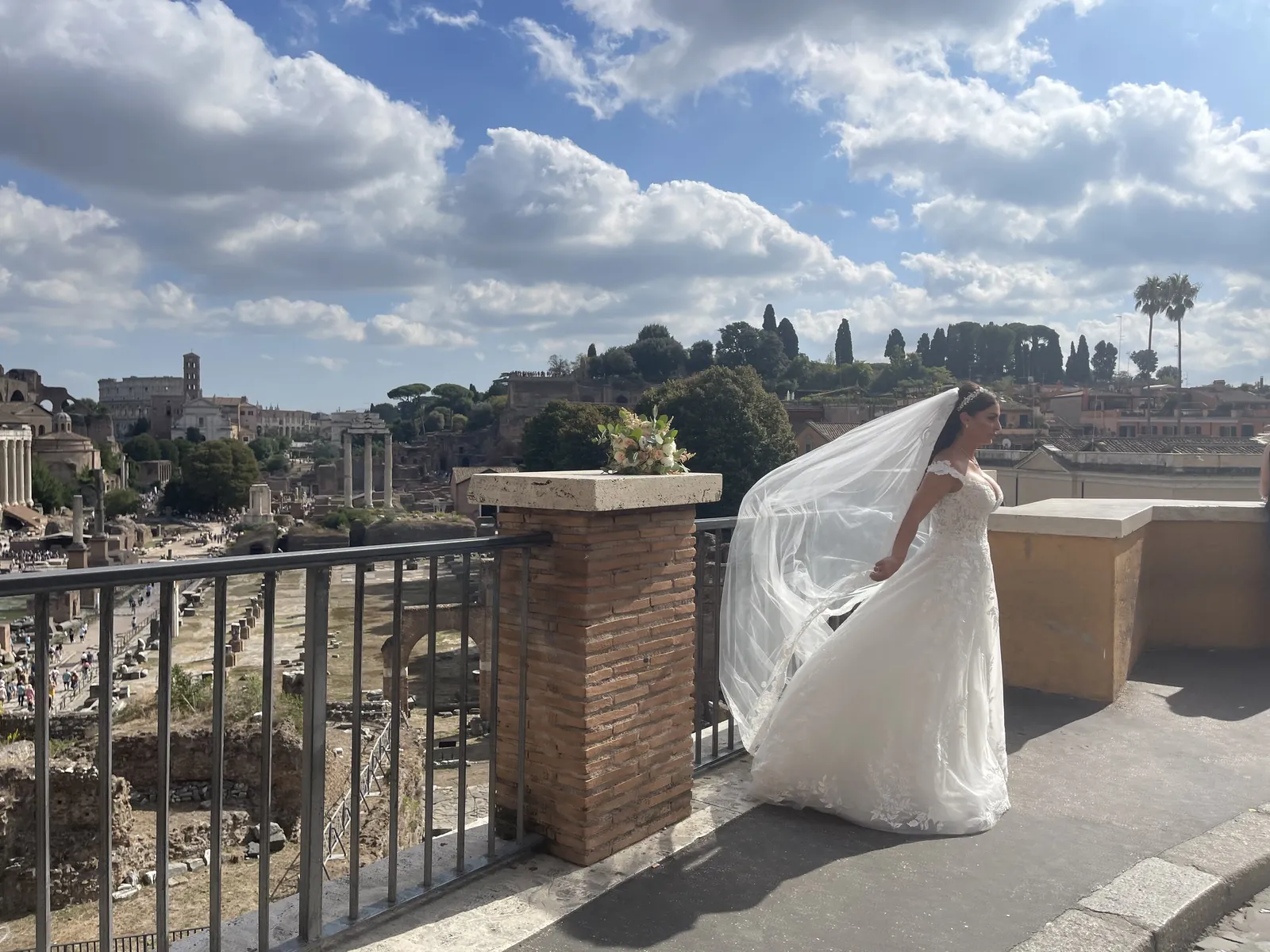 Out of space - Bride in Rom – Photo print on acrylic glass, 60 × 80 cm – Susanne Rikus