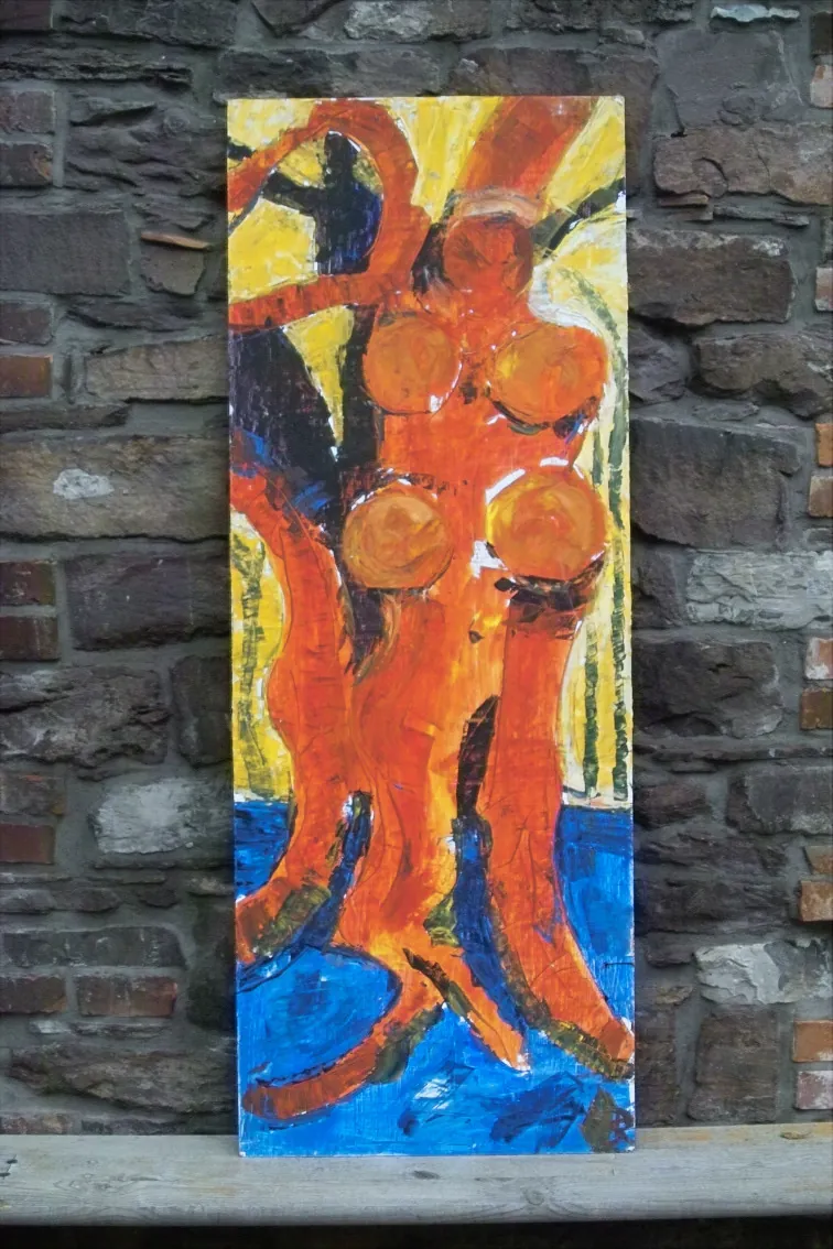 Sensual trees – Acrylic on board, 60 × 120 cm – Susanne Rikus