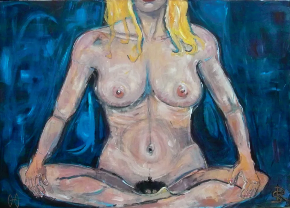 Tantric Woman – Acrylic on canvas, 150 × 210 × 2 cm – Susanne Rikus