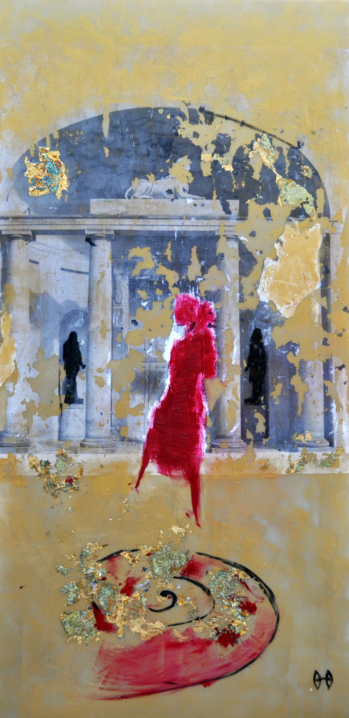 entering the temple