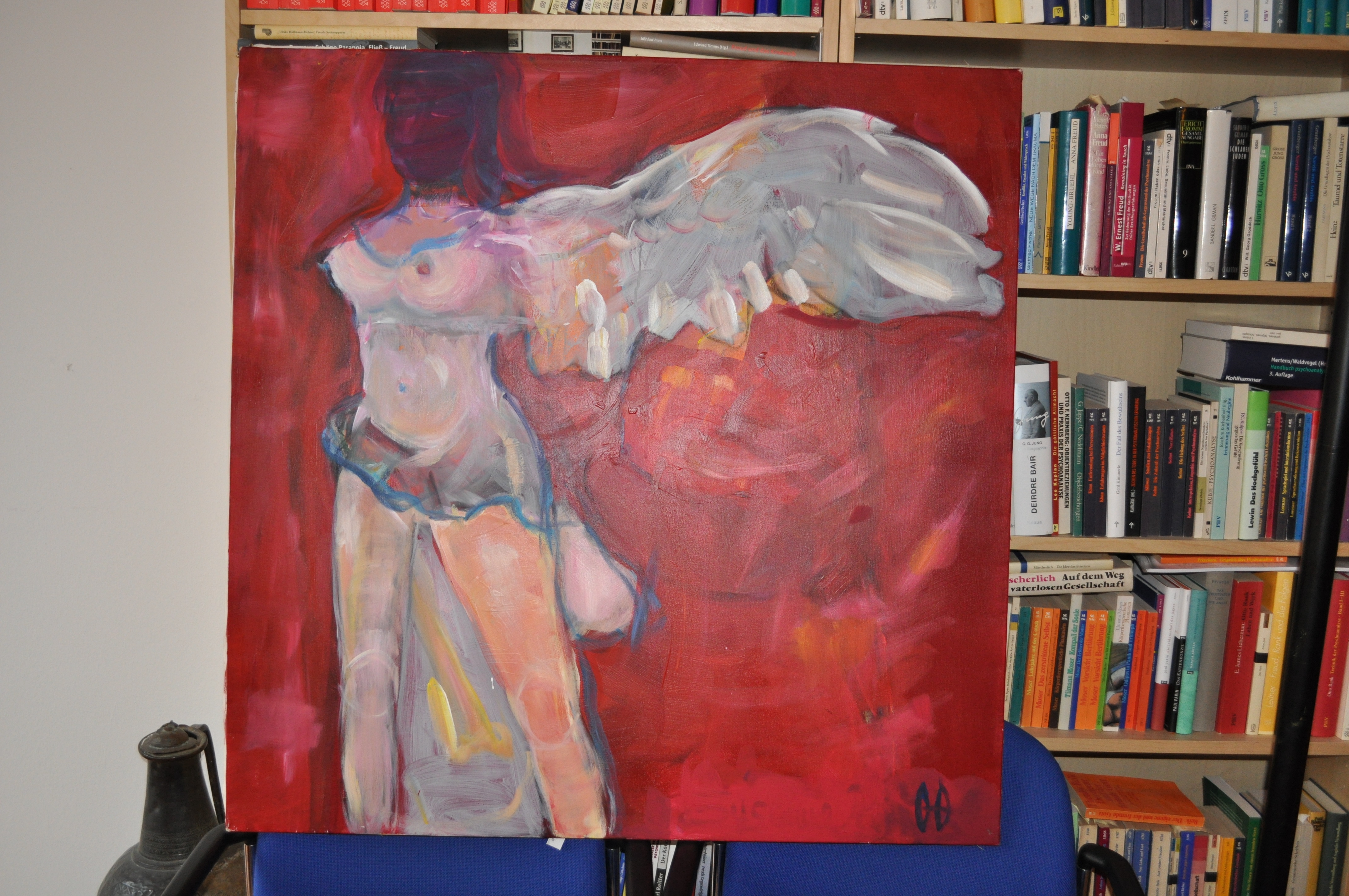 Nike – Acrylic on canvas, 100 × 100 × 2 cm – Susanne Rikus