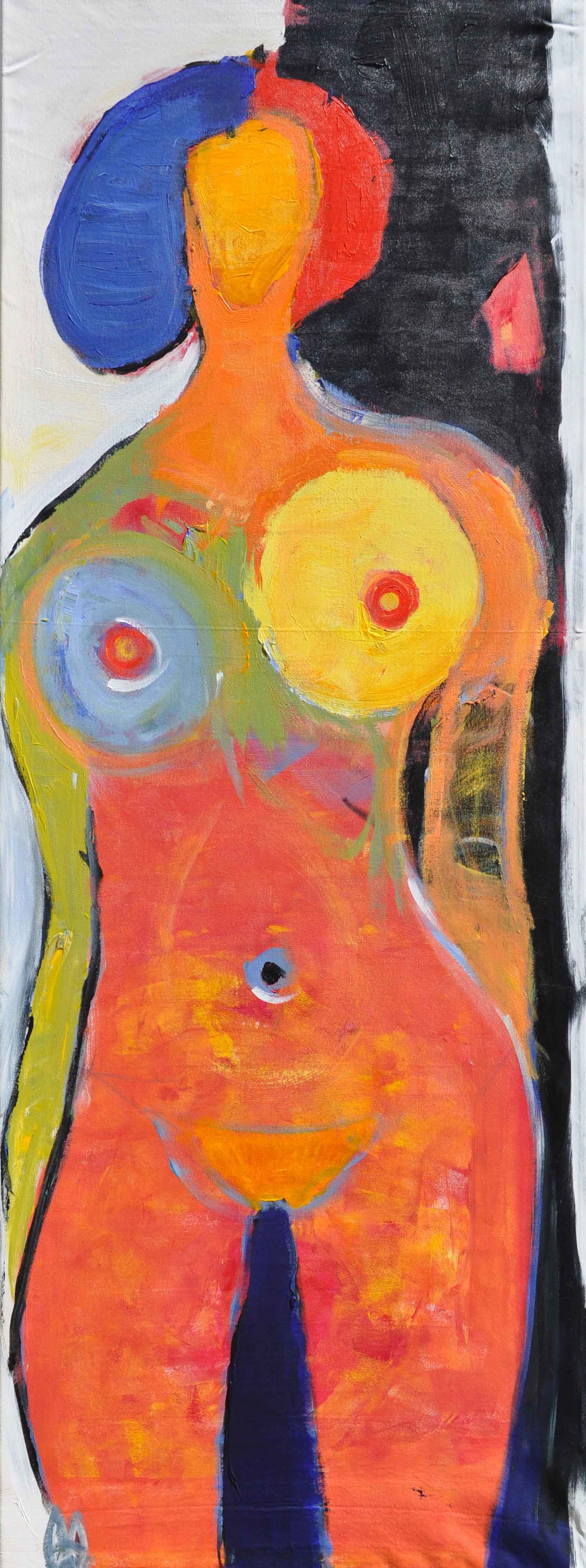 Wild Woman – Acrylic on canvas, 180 × 60 × 2 cm – Susanne Rikus