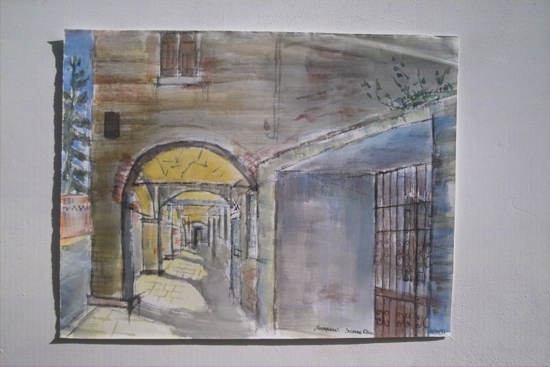 Durchgang -Italy 2 – Watercolor on paper, 50 × 60 cm – Susanne Rikus