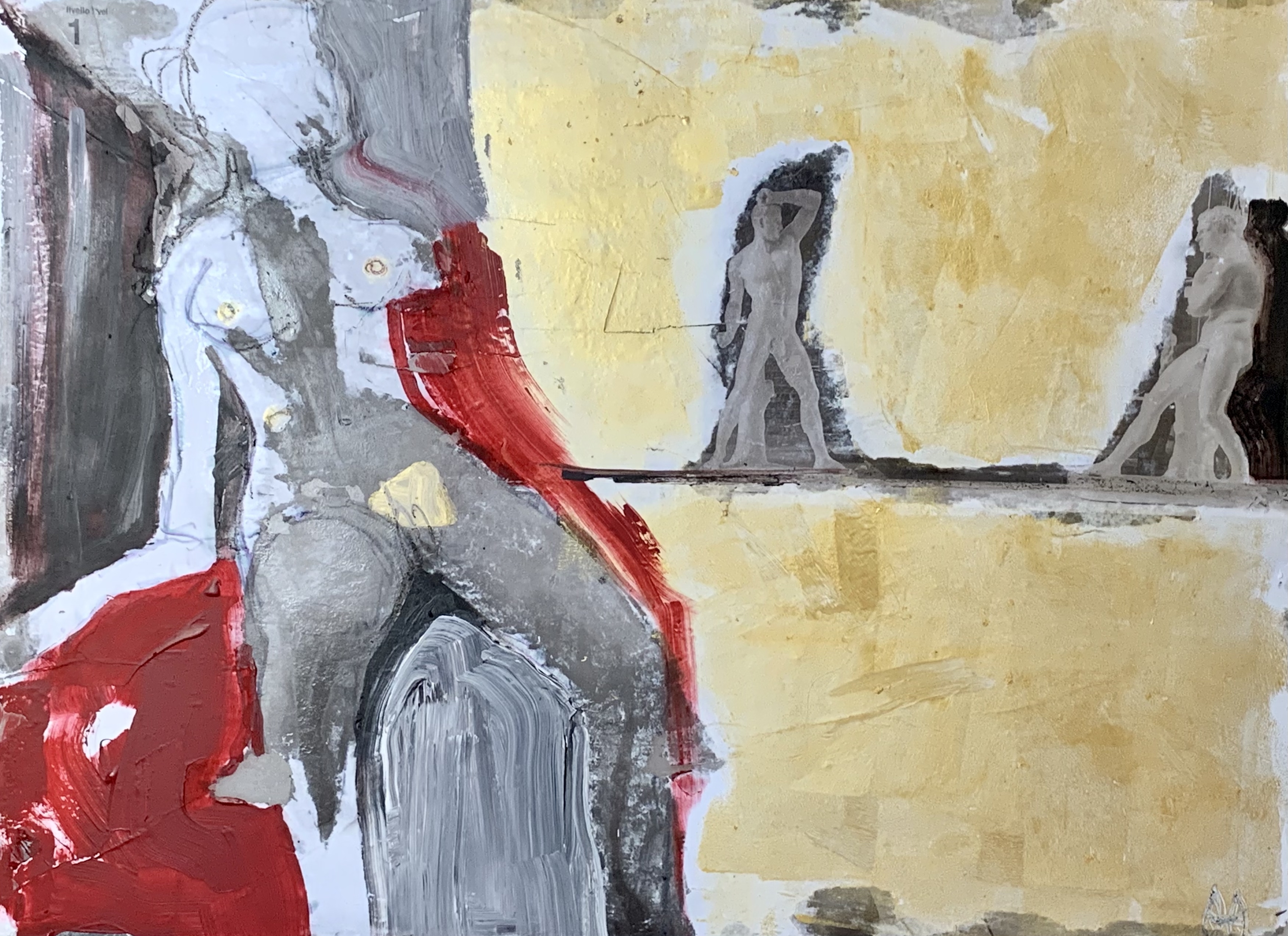 Female artist – Transfer technique, mixed media on acrylic glass, 90 × 120 cm – Susanne Rikus