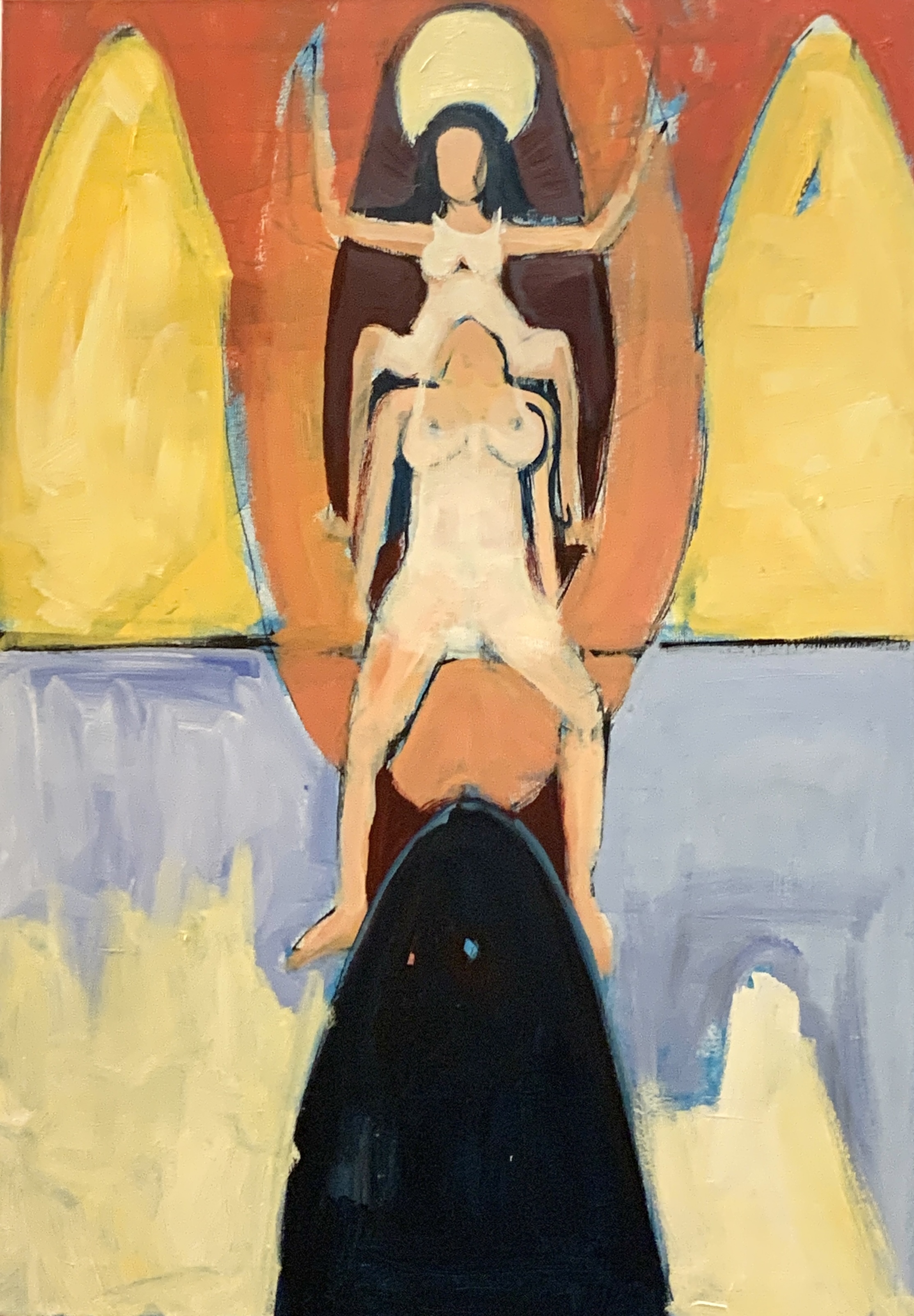 Winged figure
